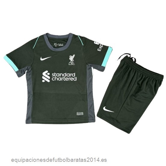 Nuevo 2ª Conjunto De Niños Liverpool 24/25 Negro Baratas